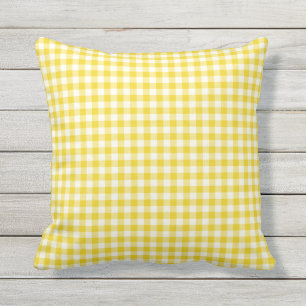 Almohadas al aire libre del modelo amarillo limón