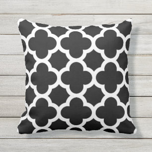 Almohadas al aire libre del modelo blanco y negro