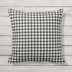 Almohadas al aire libre del modelo blanco y negro