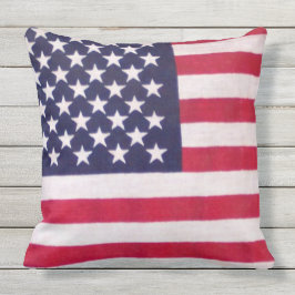 Almohadas al aire libre del verano de la bandera