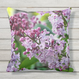 Almohadas al aire libre del verano de la lila