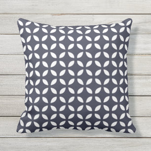 Almohadas al aire libre geométricas de los azules