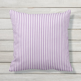 Almohadas al aire libre púrpuras - raya de Oxford