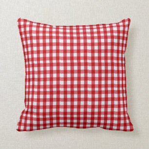 Almohadas al aire libre rojas y blancas - modelo
