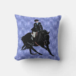 Almohadas azules bonitas de MoJo del caballo y del