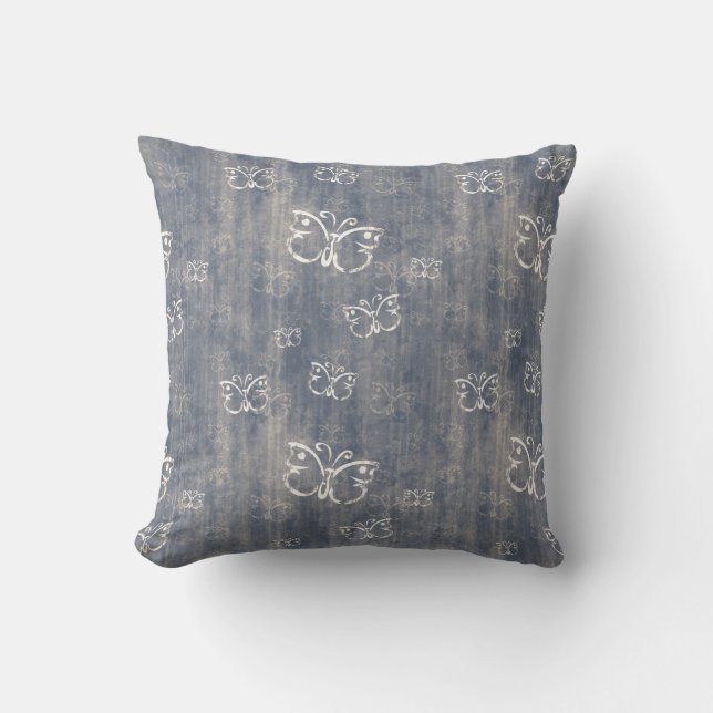 Almohadas azules y poner crema sucias del modelo (Anverso)
