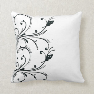 Almohadas blancas negras de MoJo del americano de