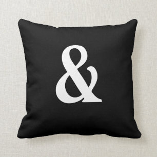 Almohadas blancos y negros de MoJo del americano