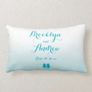 Almohadas Bodas Monogramadas de caballito de mar a