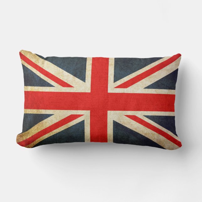 Almohadas BRITÁNICAS de la bandera del vintage (Anverso)