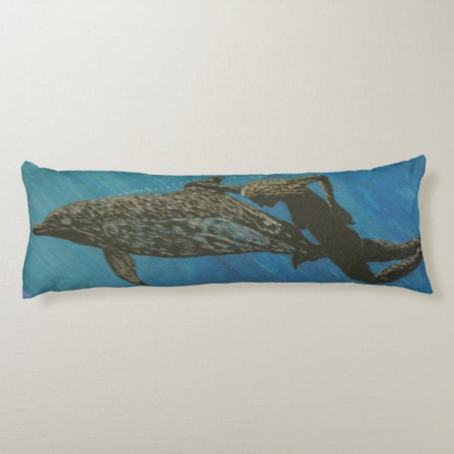 almohadas bubblepacífico, nadando con delfines (Reverso)