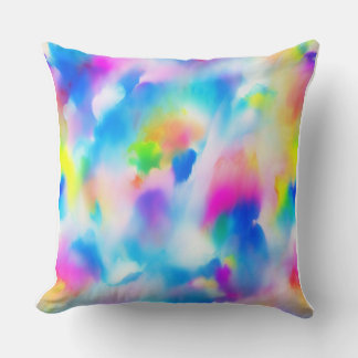 almohadas coloridas de patrón de pintura