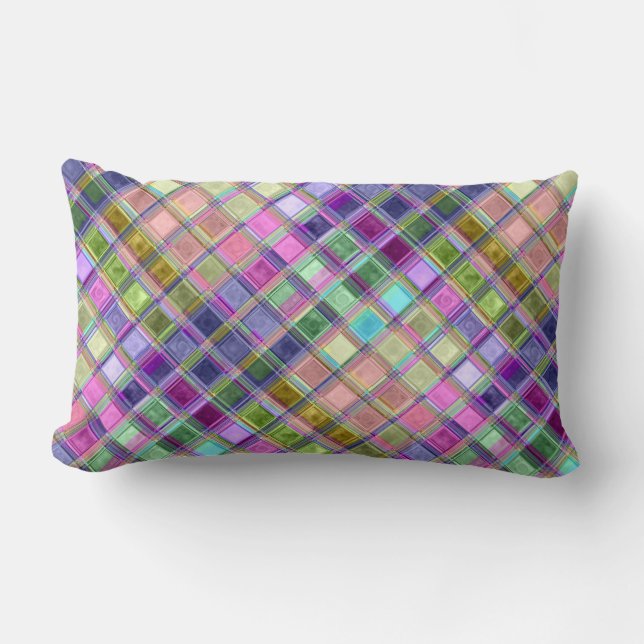 Almohadas coloridas del arte del mosaico (Anverso)