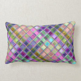 Almohadas coloridas del arte del mosaico