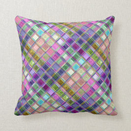 Almohadas coloridas del arte del vidrio de mosaico