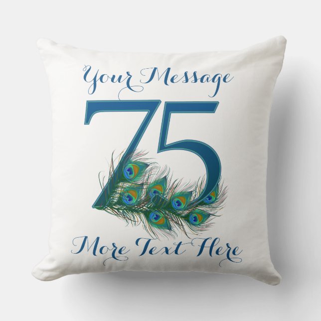 Almohadas con clase personalizadas del cumpleaños (Anverso)