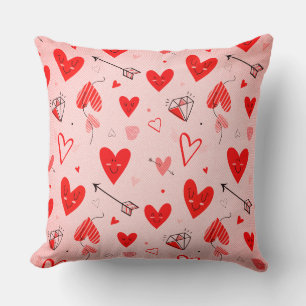 Almohadas con Estampado de Corazón: Difundiendo Am