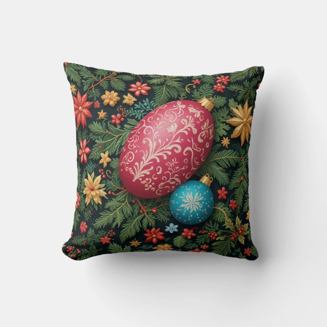 almohadas con motivos de Navidades (Anverso)