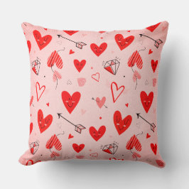 Almohadas con Patrón de Corazón: Difundiendo Amor 