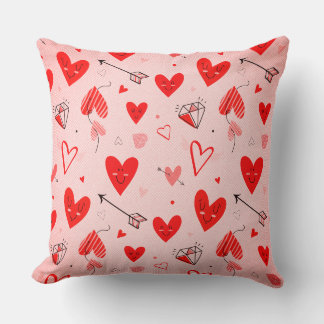 Almohadas con Patrón de Corazón: Difundiendo Amor 
