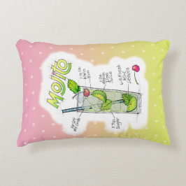 ALMOHADAS DE ACENTO - ARTE DE COCTEL RECETA MOJITO