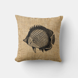 Almohadas de acento de peces tropicales ruvástagos