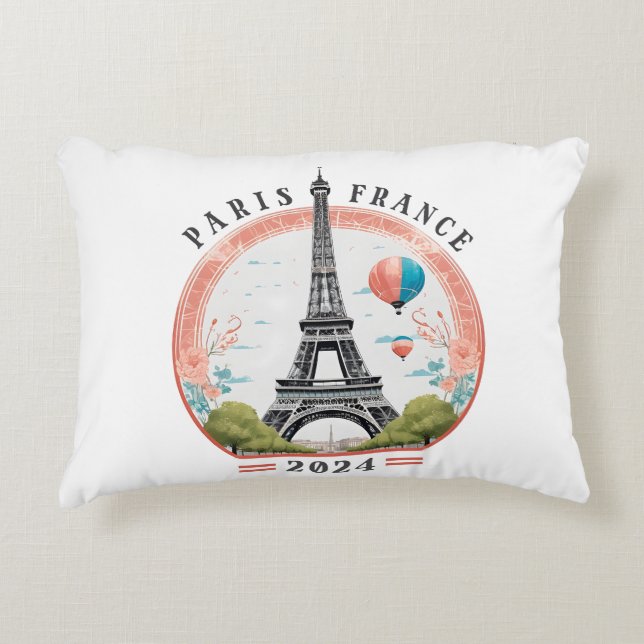 Almohadas de acento París 2024, Torre Eiffel (Anverso)