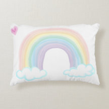 ALMOHADAS DE ACUARELA DE ARCOÍRIS PARA BEBÉS