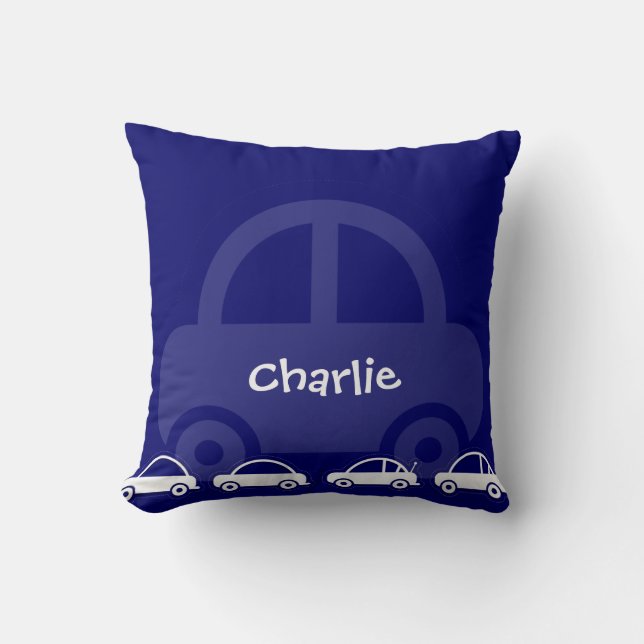 Almohadas de algodón del Personalizado Royal Blue  (Anverso)
