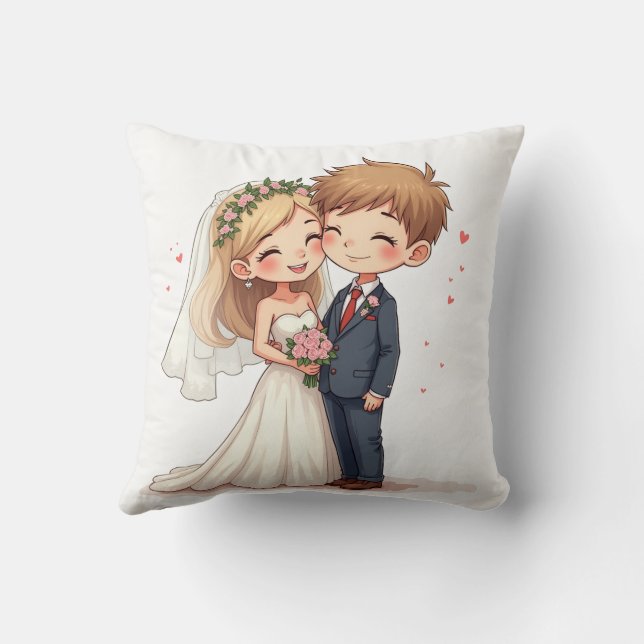Almohadas de aniversario de boda (Reverso)