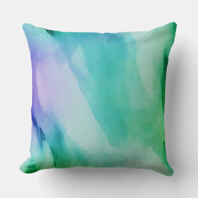 Almohadas de arte en acuarela 7A y 7B (Anverso)