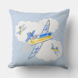 Almohadas de aviones de reacción en las nubes