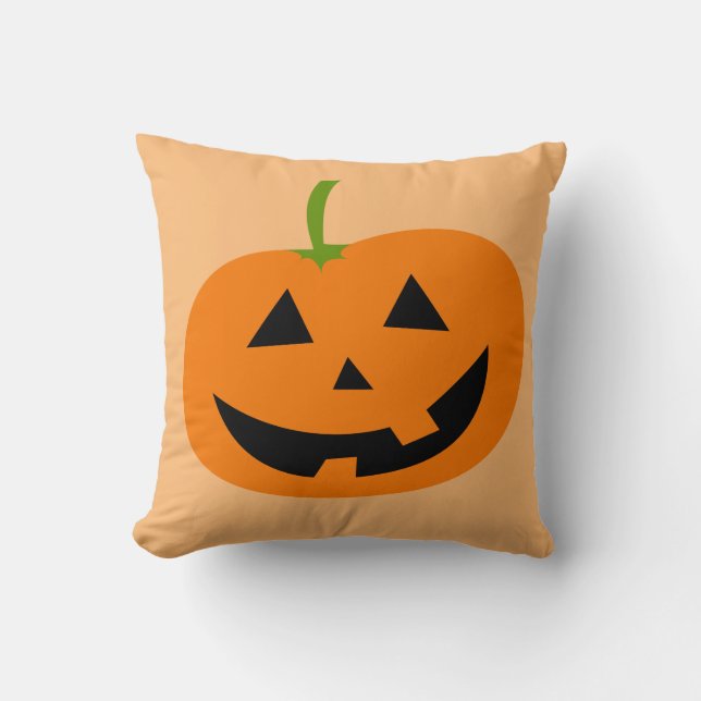 almohadas de calabaza de halloween de jack-lantern (Anverso)