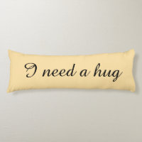 Almohadas de cuerpo beige personalizadas
