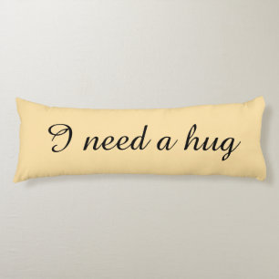 Almohadas de cuerpo beige personalizadas