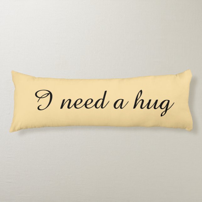 Almohadas de cuerpo beige personalizadas (Anverso)
