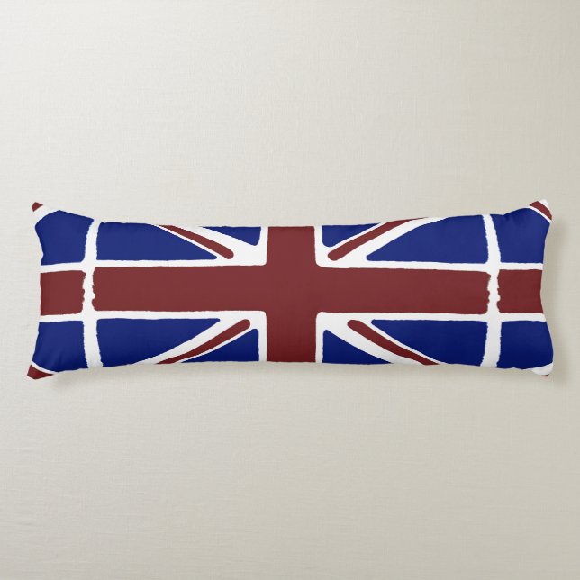 almohadas de cuerpo de Union Jack. (Anverso)