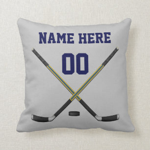 Almohadas de encargo de su hockey de los COLORES y