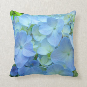 Almohadas de flores de Hortensia Azul cojín floral