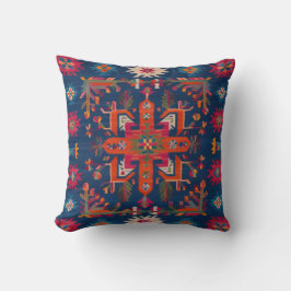 Almohadas de kilim azul amigable desde el punto de