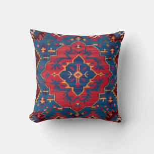 Almohadas de kilim azul de granero de cerámica: ar