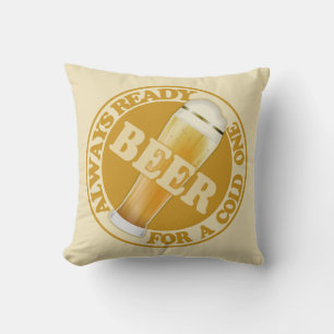 almohadas de lanzamiento de BEER personalizado
