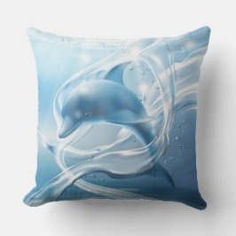 almohadas de lanzamiento de delfines azules