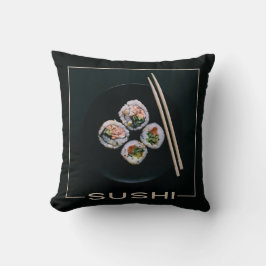 almohadas de lanzamiento de sushi