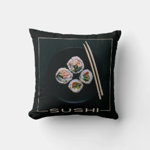 almohadas de lanzamiento de sushi
