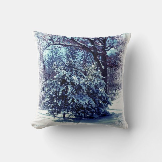 Almohadas de Navidad de Invierno Mágico (Anverso)