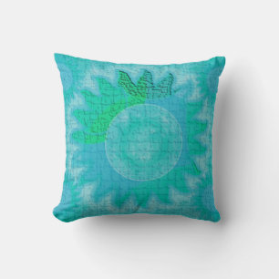 Almohadas de sol celeste Aqua