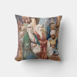 almohadas de tiro artístico del "Bazar de la seda"