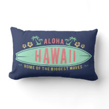 Almohadas de tiro hawaianas de la persona que