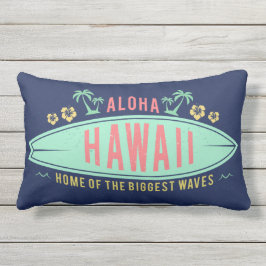 Almohadas de tiro hawaianas de la persona que
